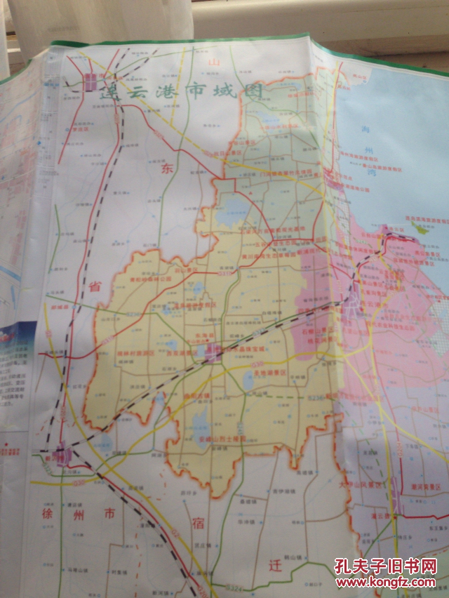 连云港市交通图旅游地图