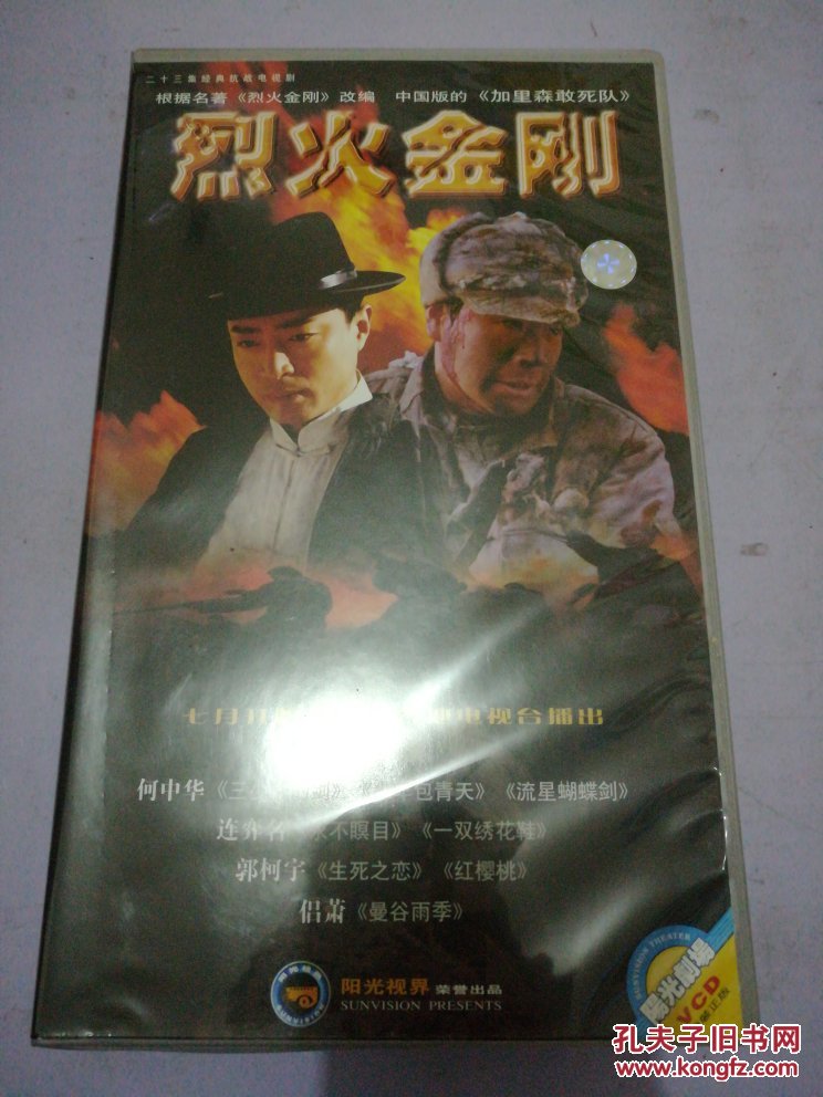(vcd)烈火金刚(二十三集经典抗战电视连续剧)(领衔主演:何中华,连奕名