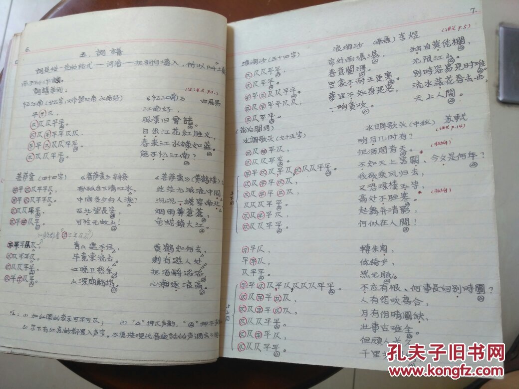 陈耀东手稿 关于诗歌的格律问题 60年代