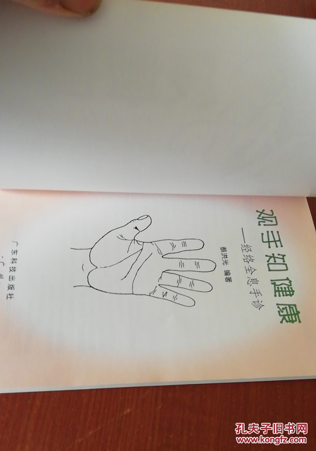 观手知健康:经络全息手诊_蔡洪光 著_孔夫子旧书网