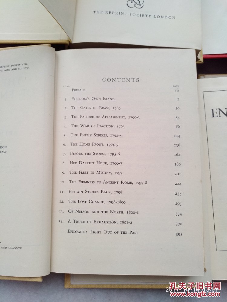 【图】英文原版历史书布面精装32开本5册合售