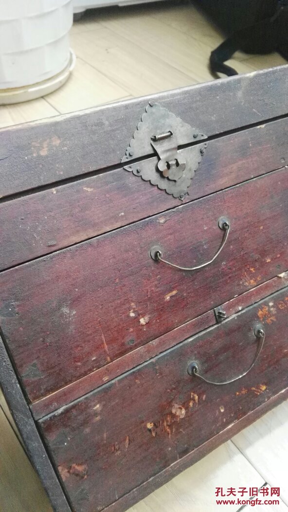 中医文物之药箱(清朝郎中行医针药箱,稀见)