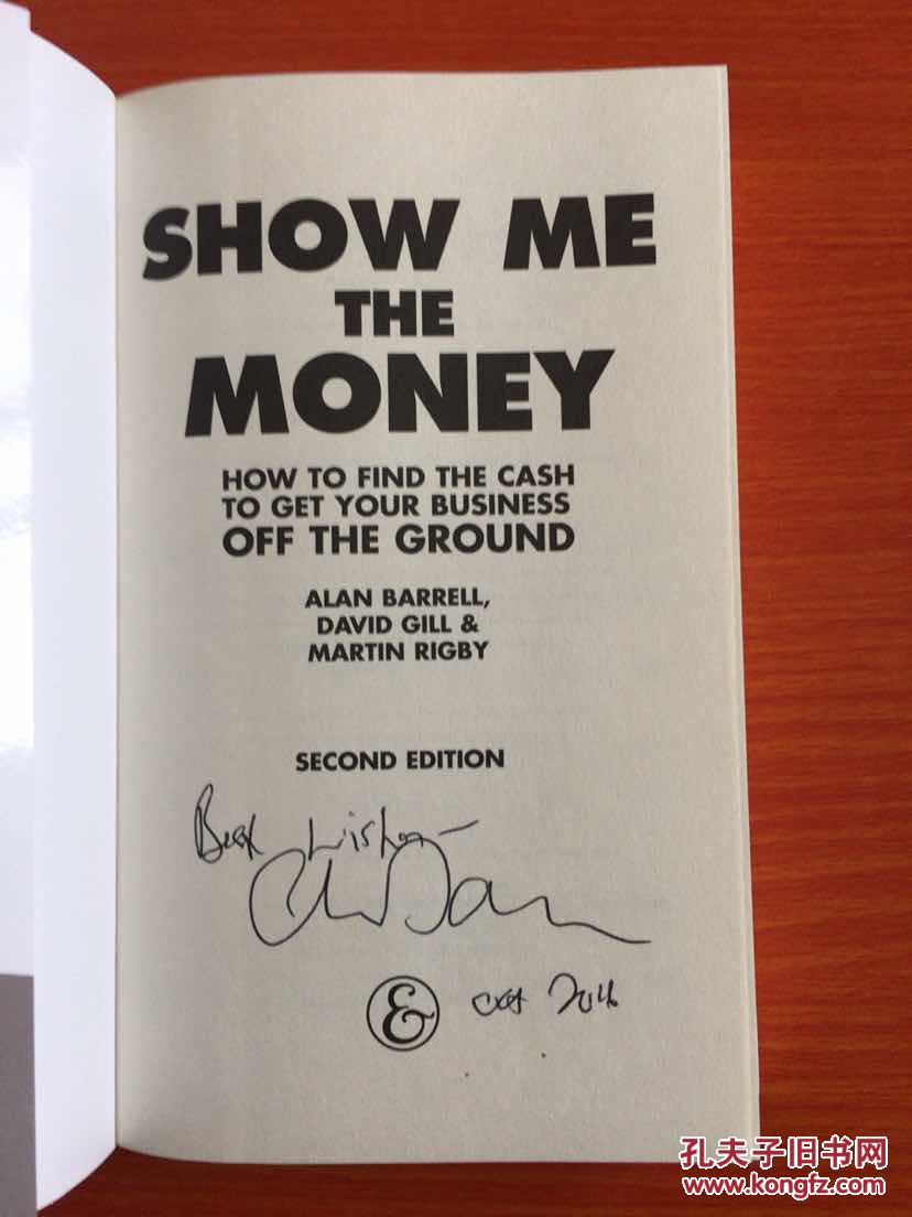 show me the money,kisum showmethemoney扉页有英文签名
