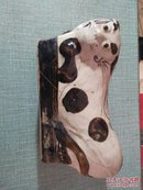 （箱1-53）清代瓷制枕头猫瓷猫有裂纹