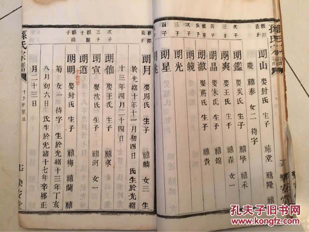 孙氏家谱
