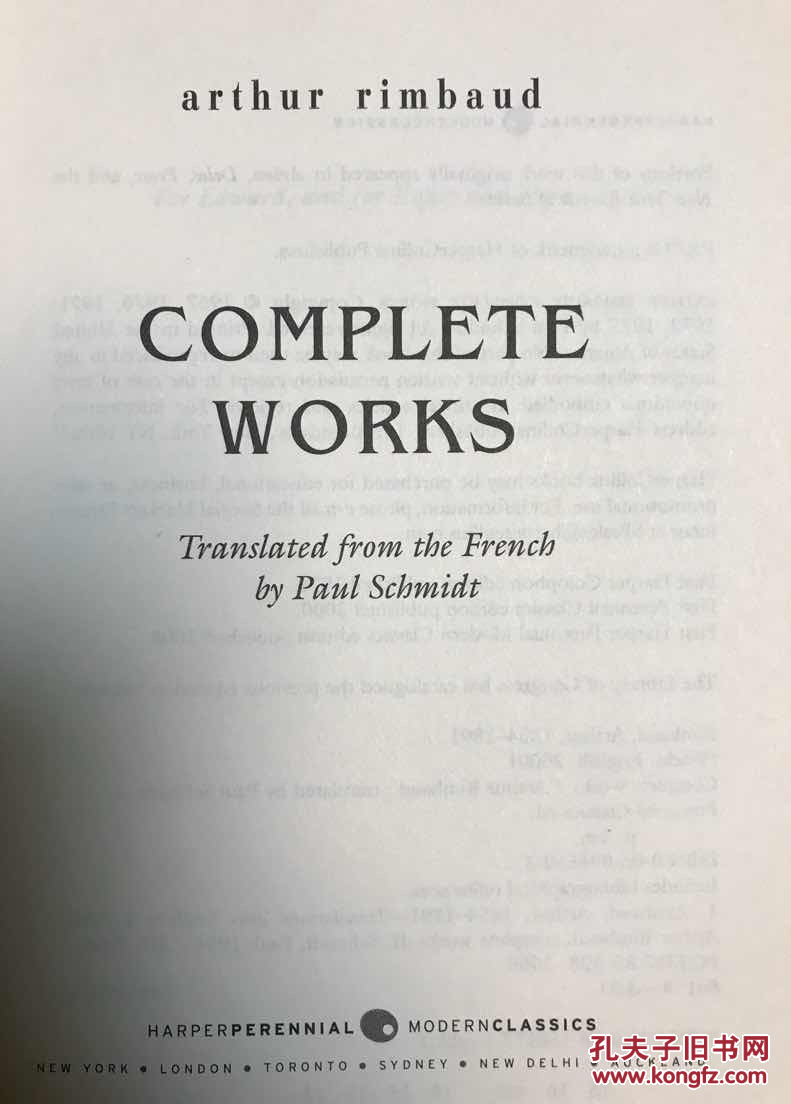 arthur rimbaud 兰波著作全集