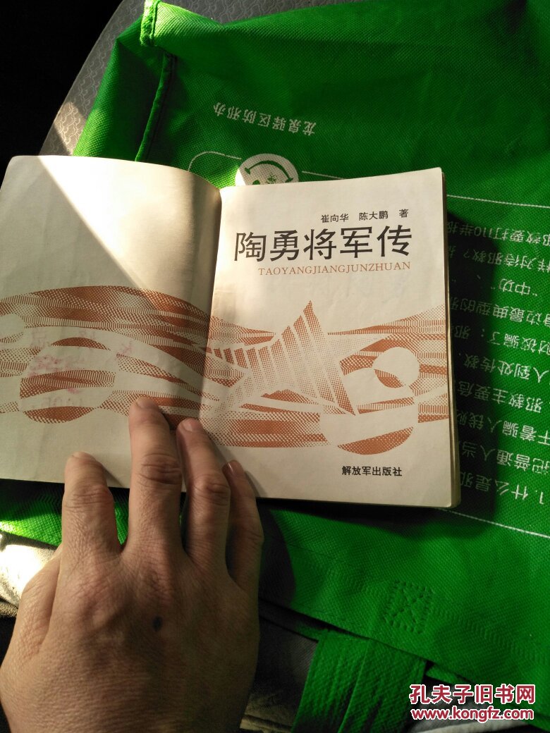 陶勇将军传【1993年一版二印】私藏85品