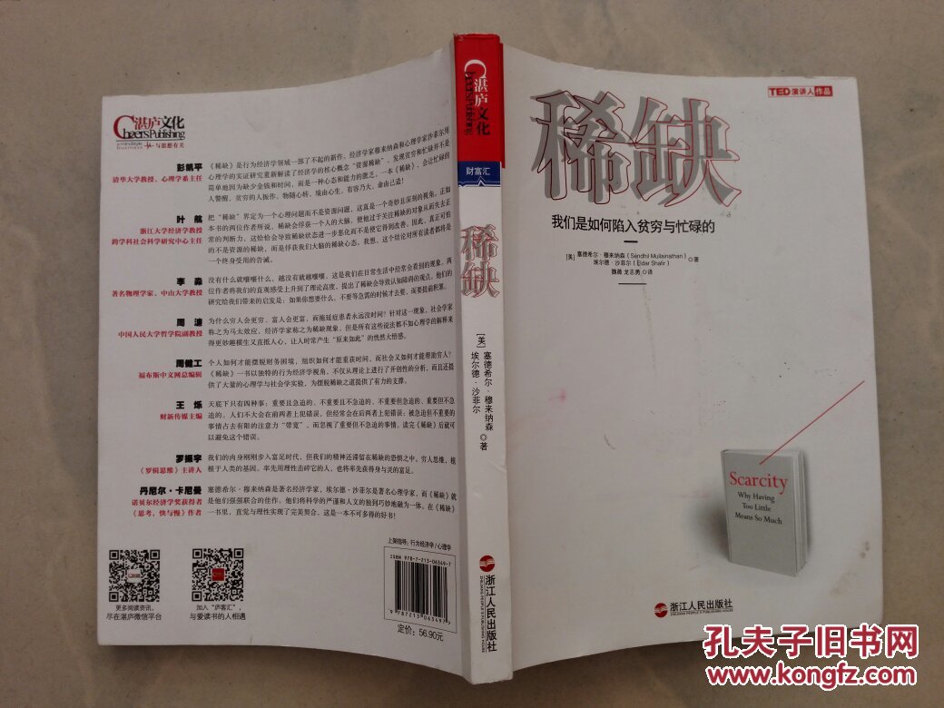 稀缺_【美】塞德希尔·穆来纳森,埃尔德·沙菲尔_孔夫子旧书网