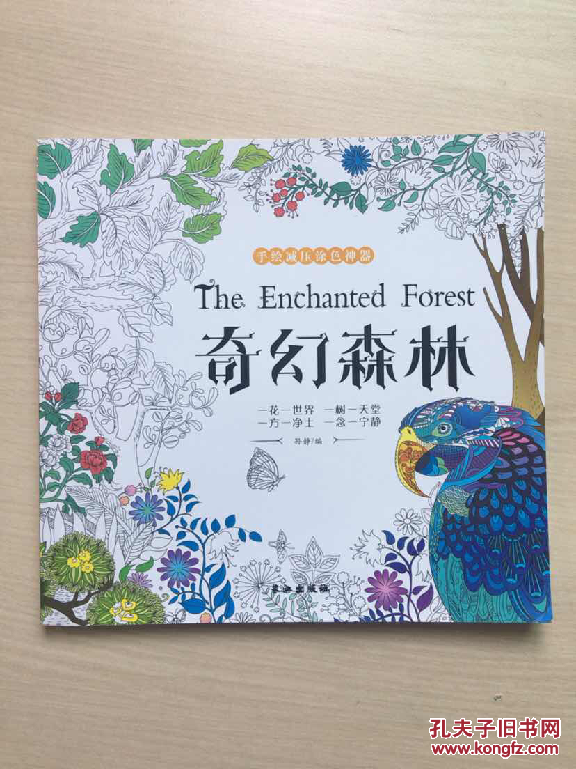 手绘减压涂色神奇:奇幻森林