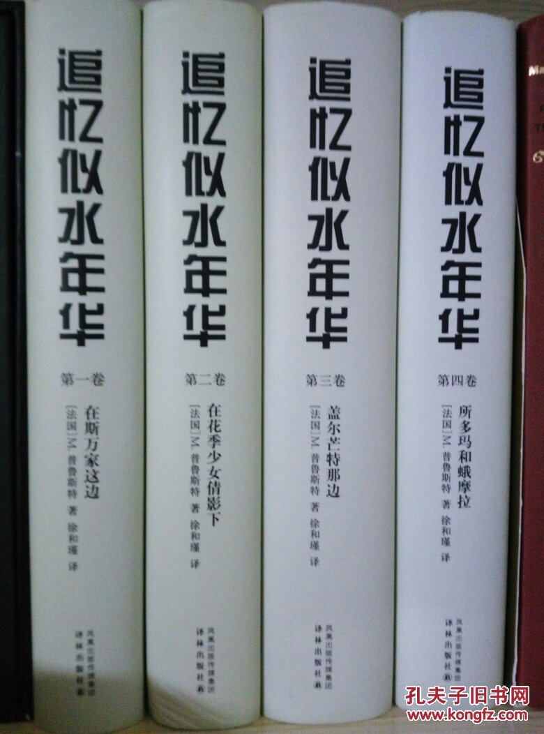 追忆似水年华 徐和瑾 共四卷