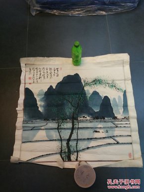 广西著名画家杨林《山水画》