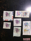 香港邮票信销旧票建筑物8枚