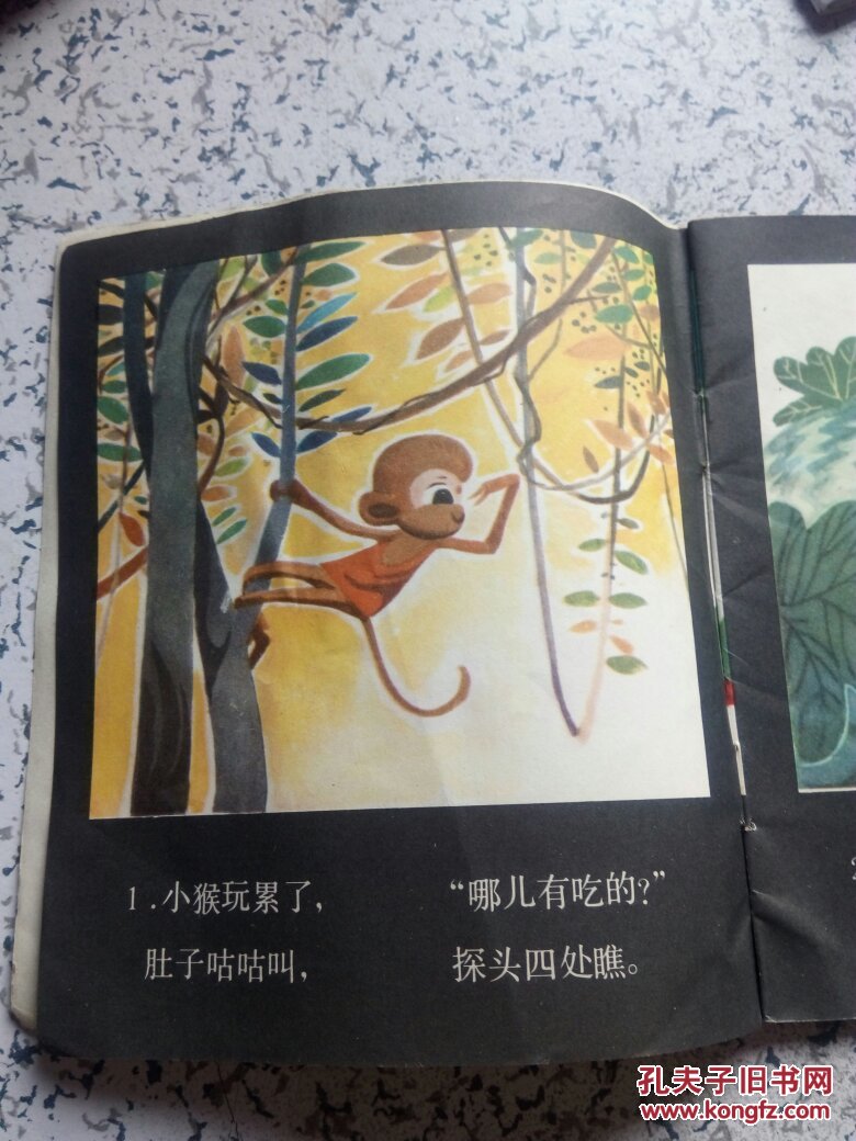 小猴吃瓜果