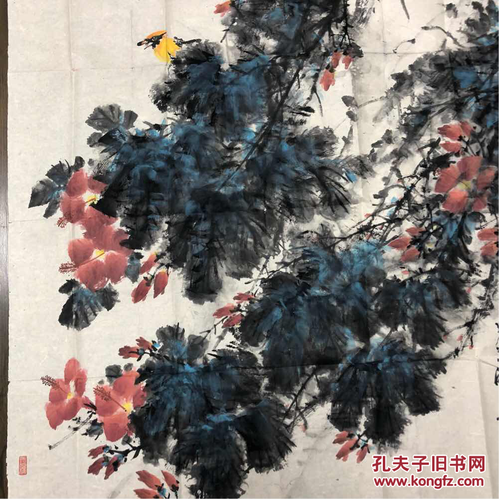 浙江画院 张勇 花鸟画 103/88cm保真