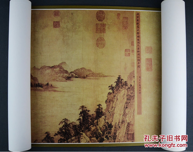 中国古代绘画名卷,历代知名书画长卷轴7幅,荟萃北京故宫博物院藏