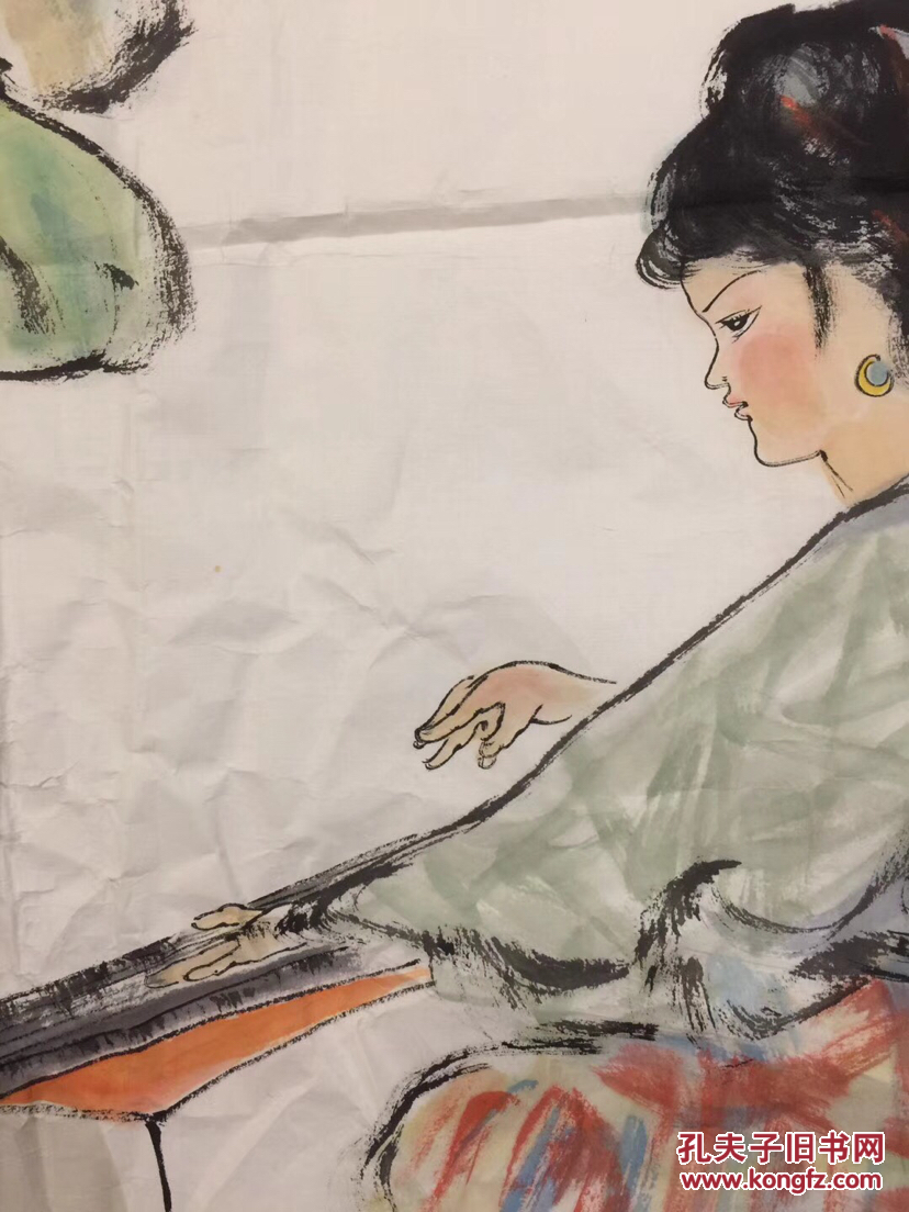 须晕染楚楚传神数十字题跋些山谷诗句更是别开生面饶有韵味右下角有损