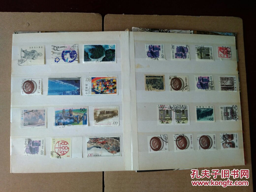 老邮票带册一本230张包老包真收藏