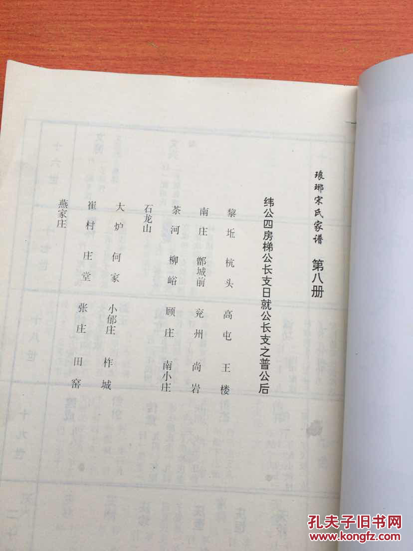 琅琊宋氏家谱 第八册(纬公四房梯公长支日就公长支之普公后)