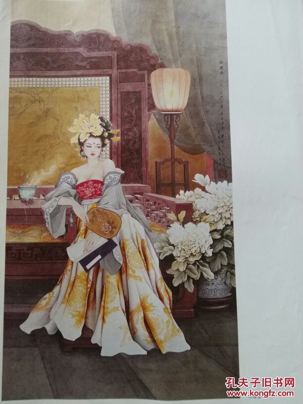 曹雪枫工笔仕女精选( 4 开本·页页精典·美伦美奂·活色生香 ) 另赠2