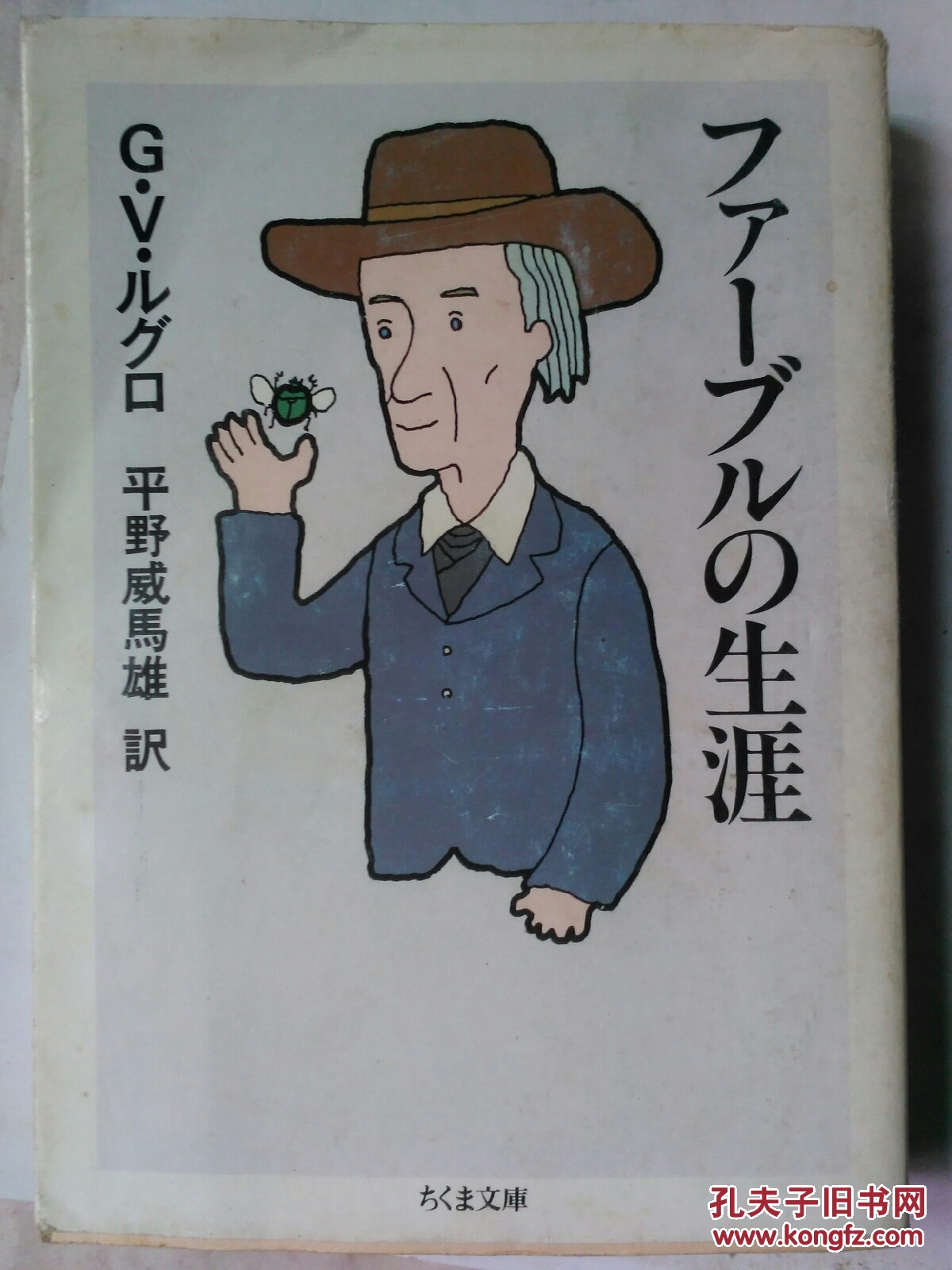 日文原版书 ファーブルの生涯 (昆虫记作者法布尔的一生传记)