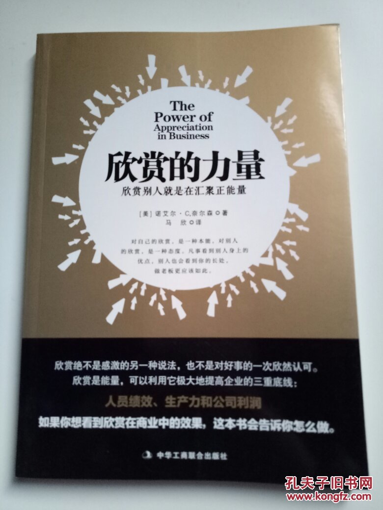 欣赏的力量:欣赏别人就是在汇聚正能量 .