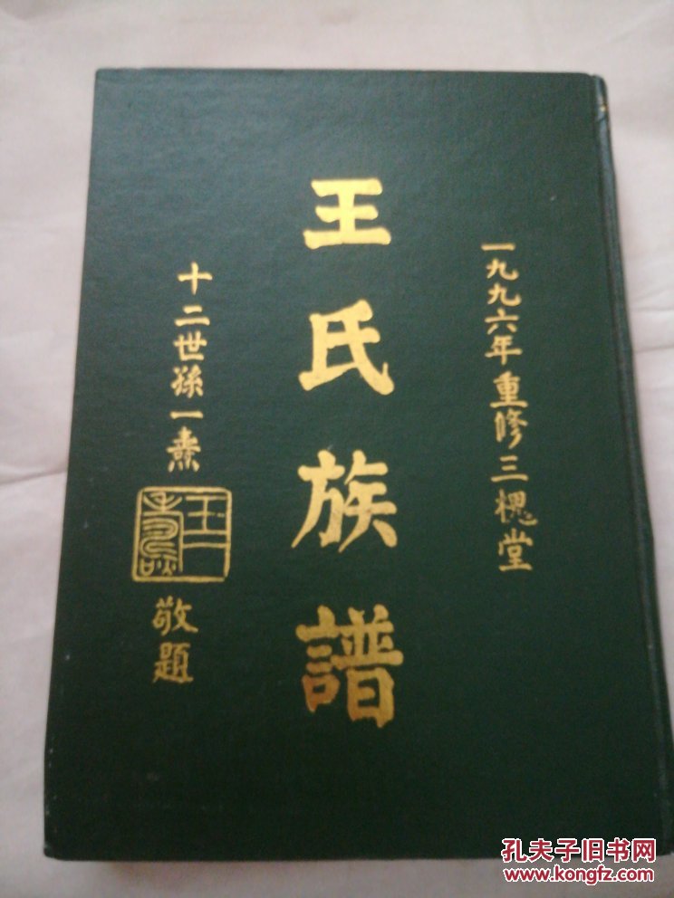 王氏族谱1996年重修三槐堂e8