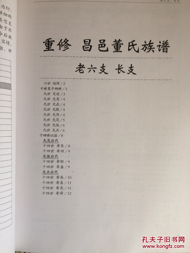 重修昌邑董氏族谱