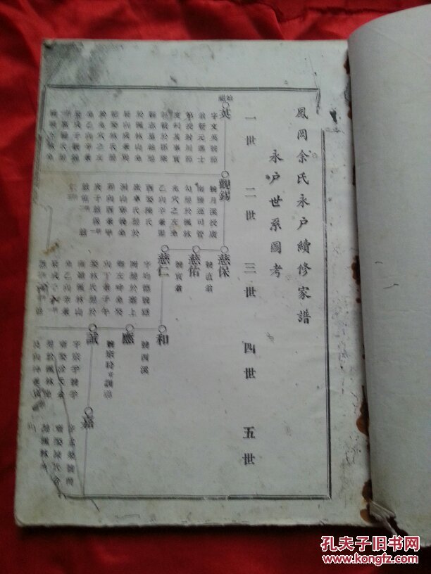 潮汕余氏族谱,凤冈余氏永户续修家谱:永户世系图考