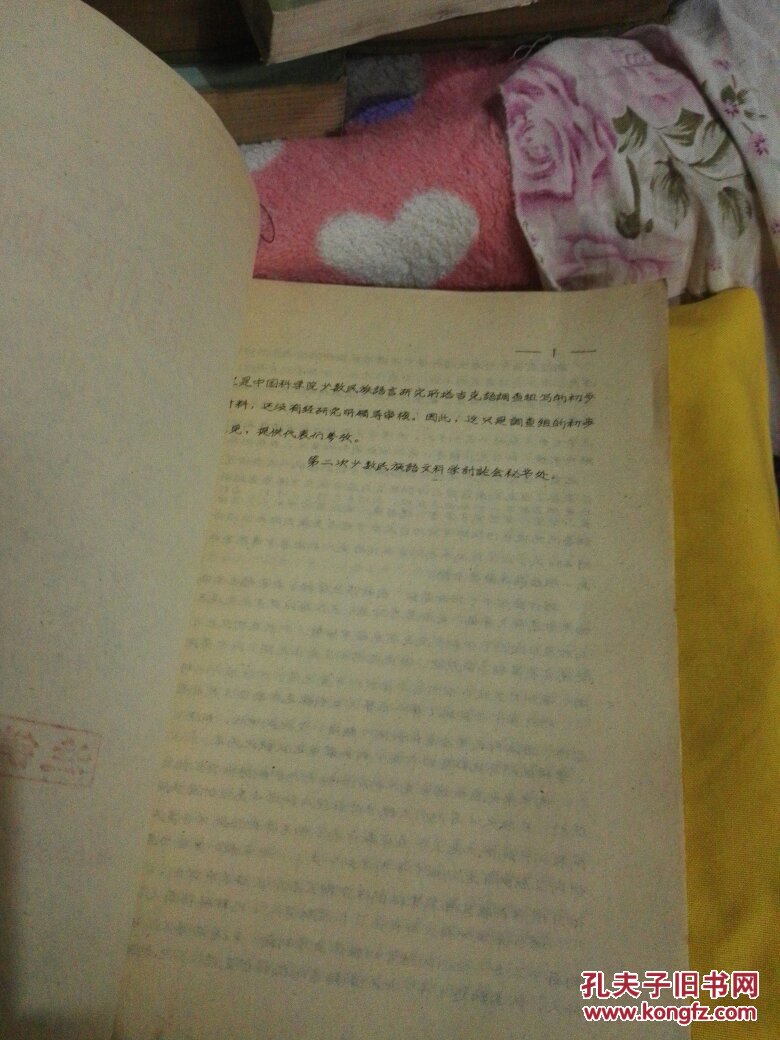 塔吉克族的语言情况和文字问题【16开油印本,】