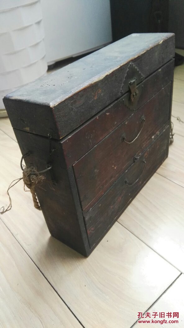 中医文物之药箱(清朝郎中行医针药箱,稀见)