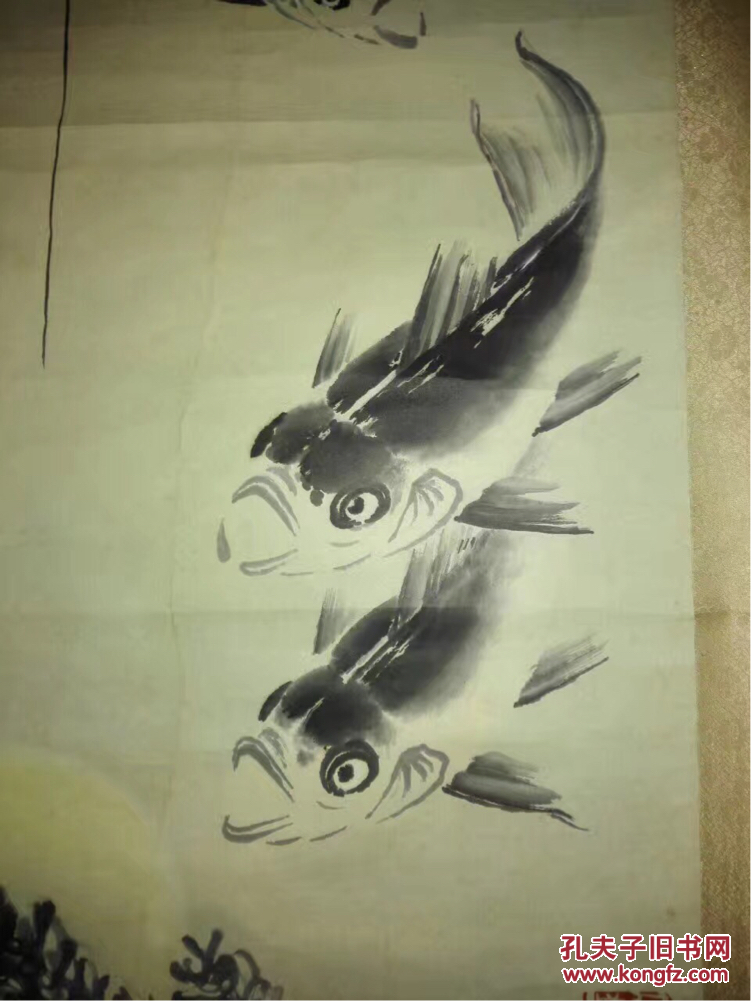 近现代画鱼名家.东方人是陈施仁的笔名,取其原名之半而成.