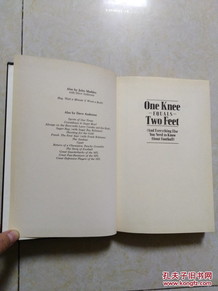 外450号英文原版书onekneeequalstwofeet32开精装1986年