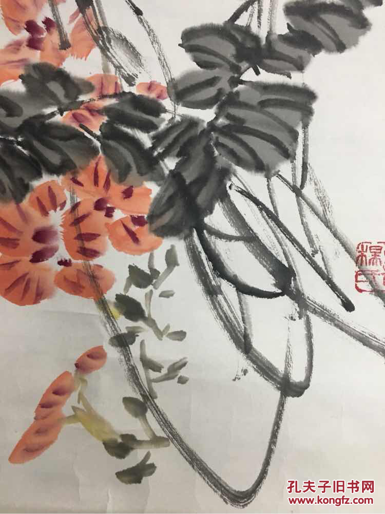 浙江籍画家杨象宪花鸟开3已售