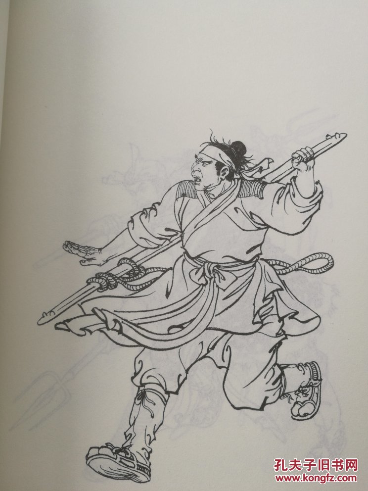 中国画线描,一百单八将人物绣像
