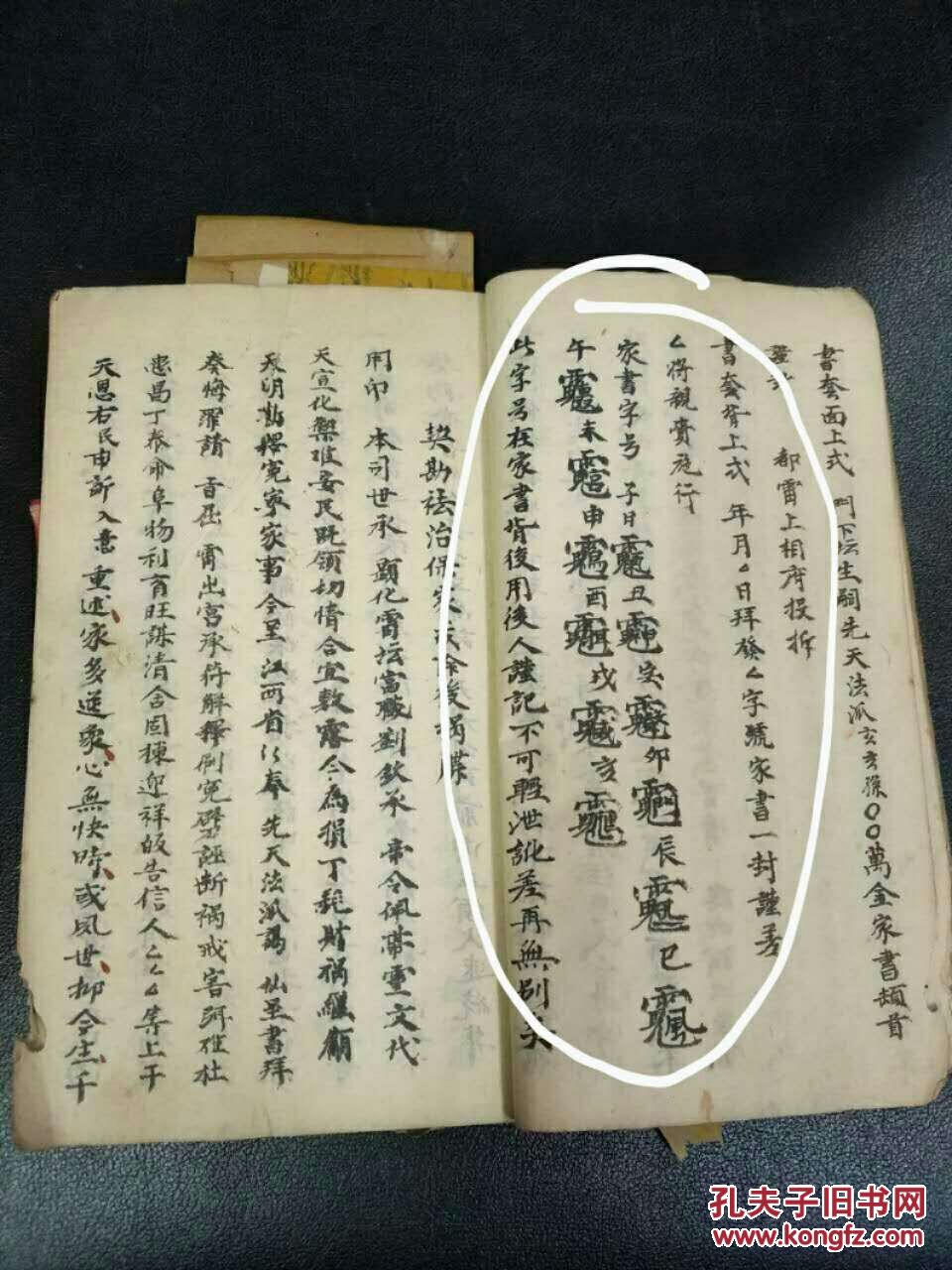 道教手抄 b4347 道光抄本 科仪牒文 带讳字