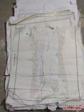 【11张合售】黄河下游河道地形图 大图 2-13缺