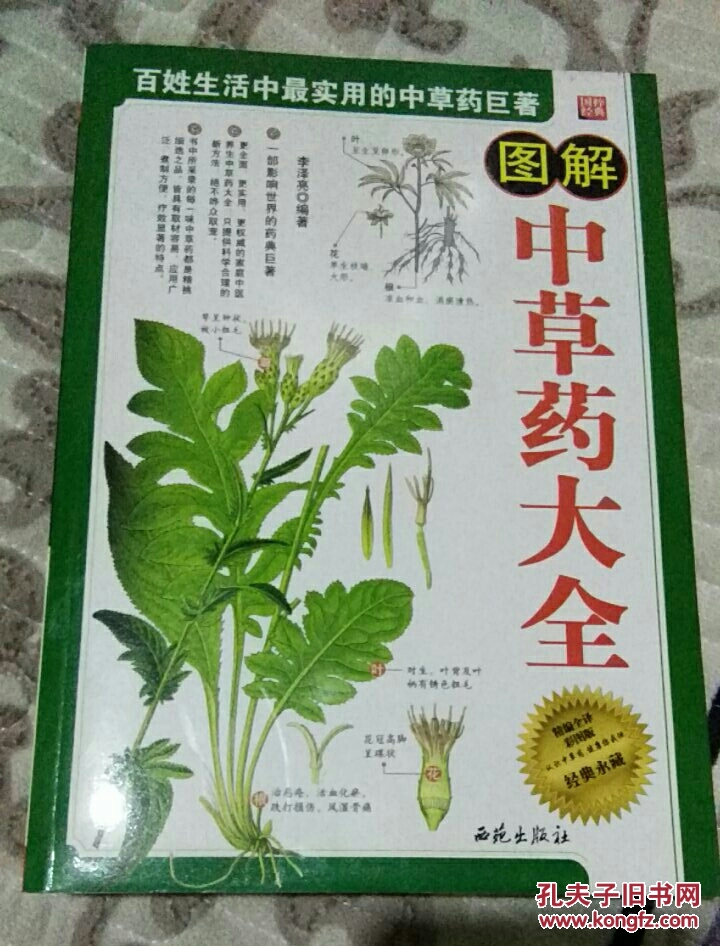 图解中草药大全(更全面,更实用,更权威的家庭中医养生