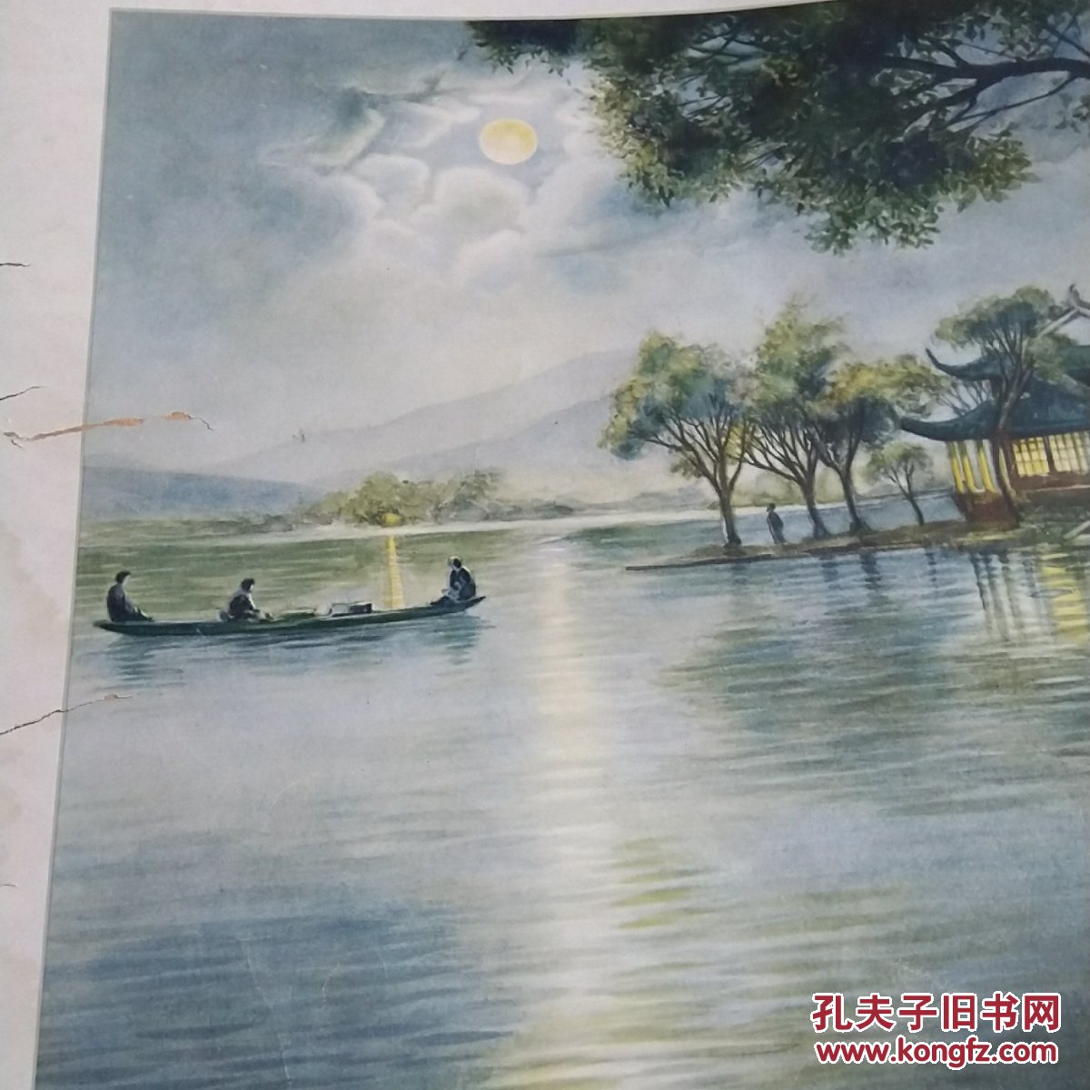 杭州西湖水彩画民国画家吴志厂的烟画大全西湖美景水彩画大师水彩作品