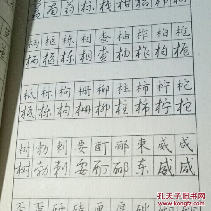 钢笔正楷行书字帖