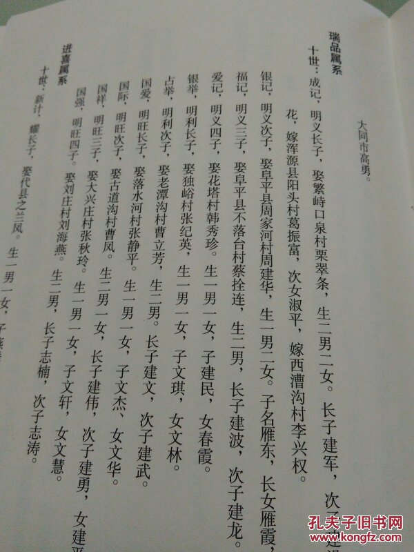 赫氏家谱 (牛帮口村)