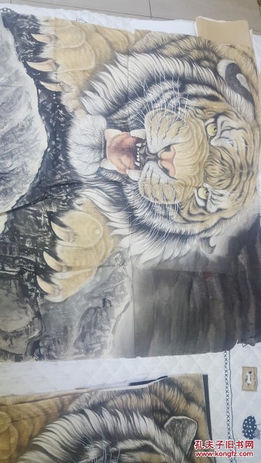 河南美术家王建民画作虎三幅