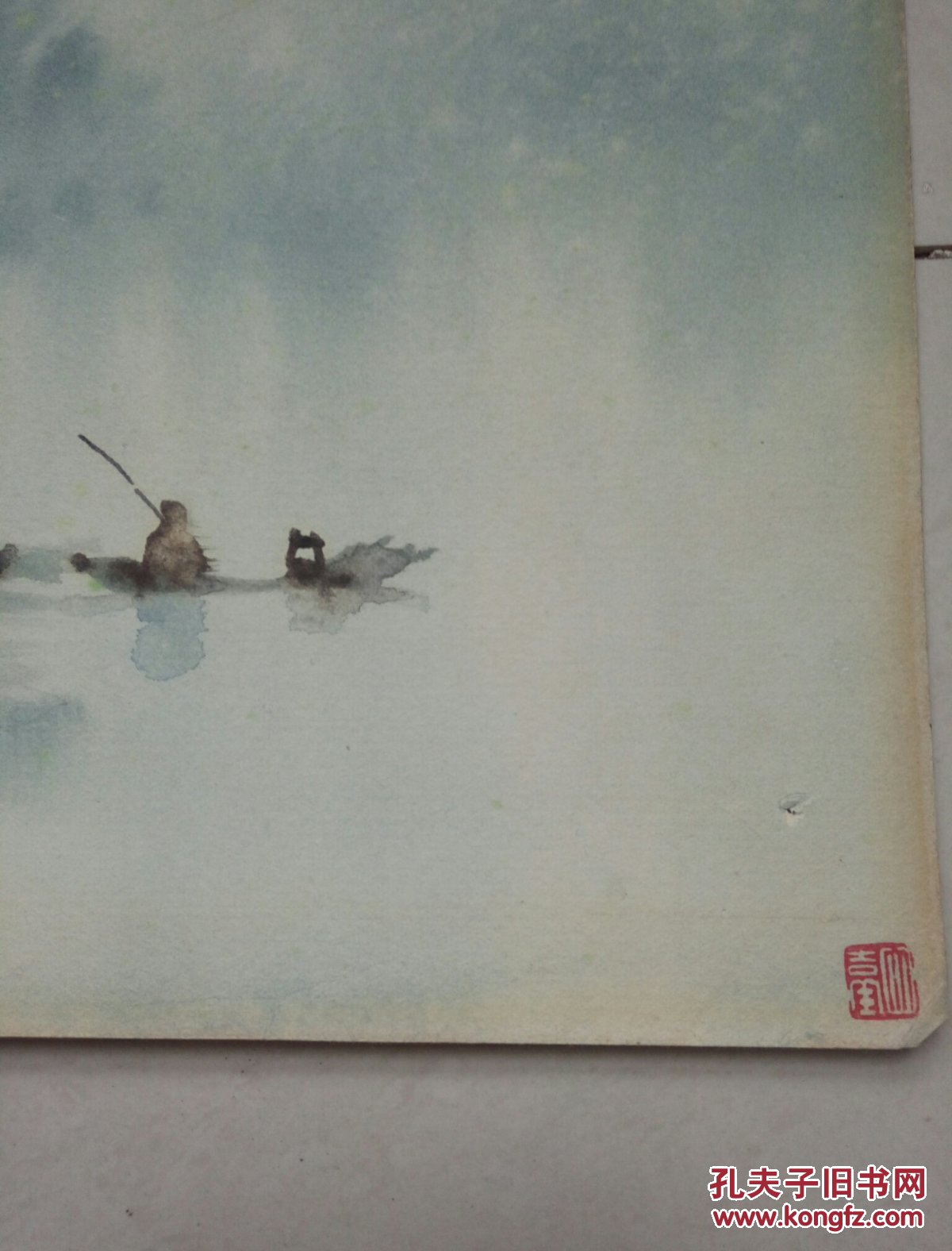 水墨画:渔翁垂钓