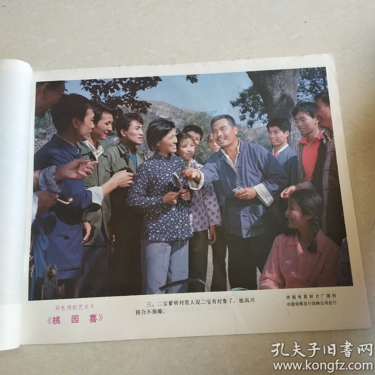 彩色豫剧艺术片《桃园喜》 电影海报