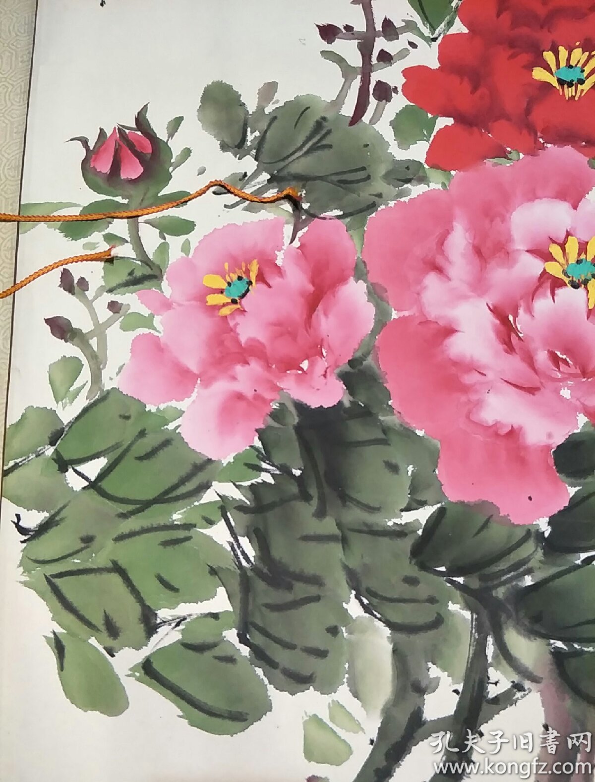 中国书画家协会副主席贺秉发四尺牡丹