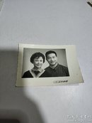 黑白老照片:二人合影照（上海风华照相）
