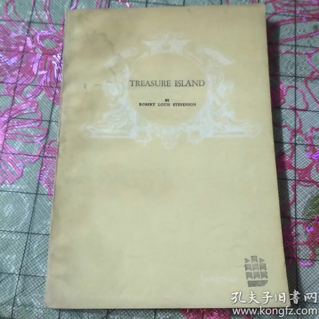 《金银岛》英文简写本:32开老正版,书左上角有