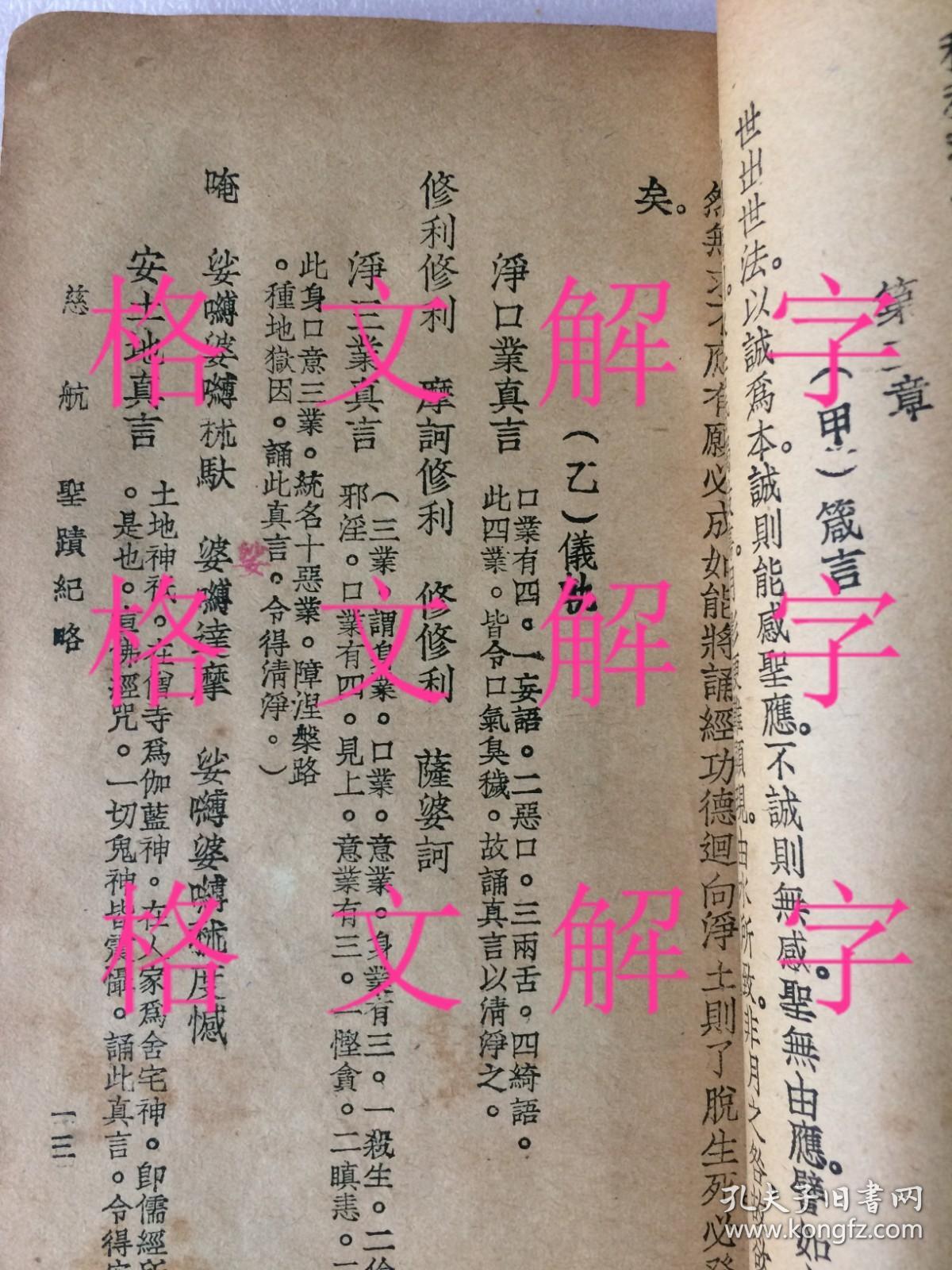 礼普陀山指要等等作者孙舜杜常张恩有一页彩印此页已垂光里面有一些