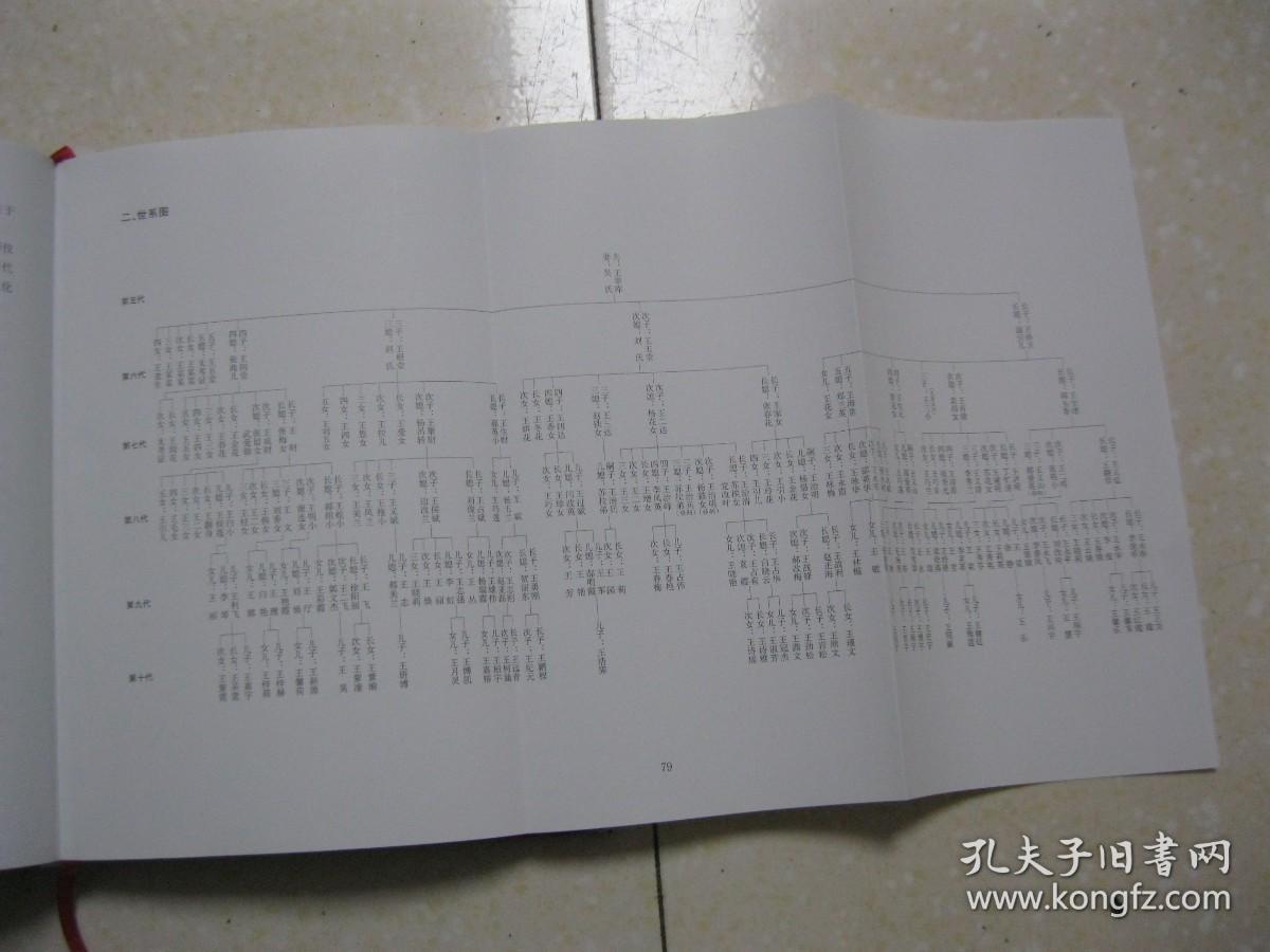 王氏家谱陕西省府谷县大昌汗镇王家新窑村刘四虎梁村等地坊厢都四甲