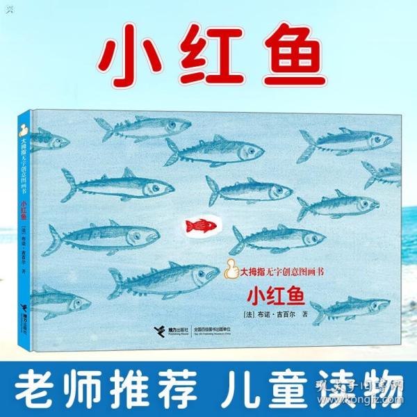小红鱼大拇指无字创意图画书