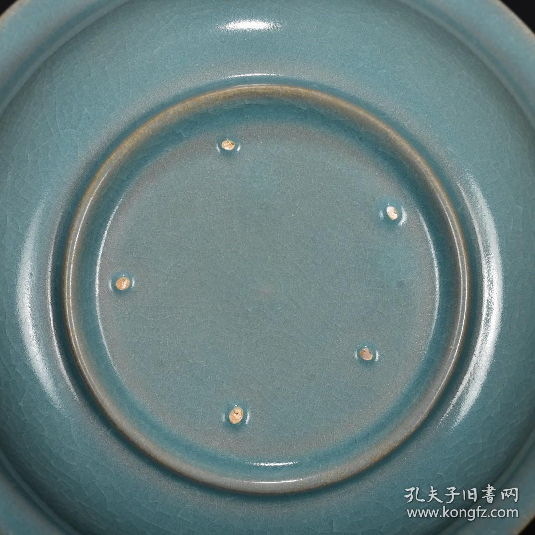 北宋清凉寺汝官窑天青釉花口洗